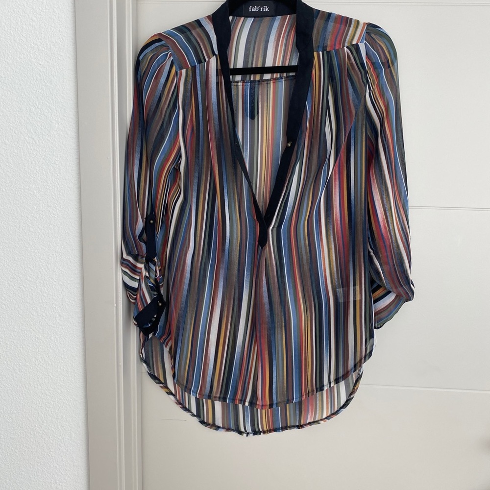 Multi striped blouse